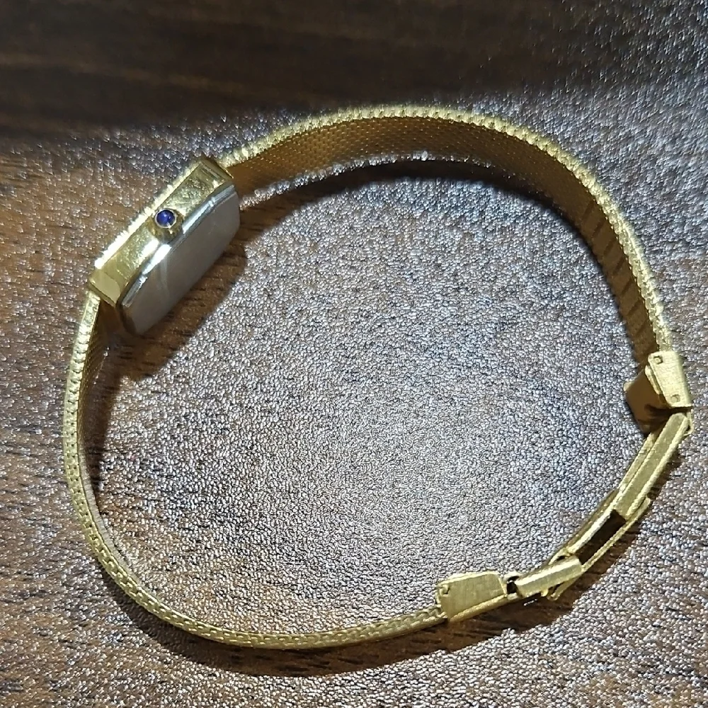Vintage Lucian Piccard Goldtone Women's Watch with Crystal Detailing